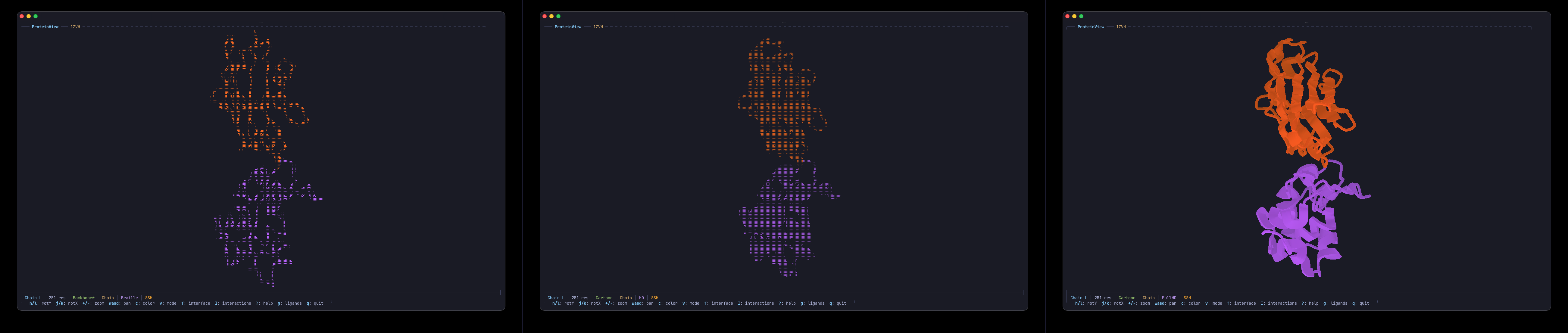 Braille vs HD vs FullHD rendering comparison