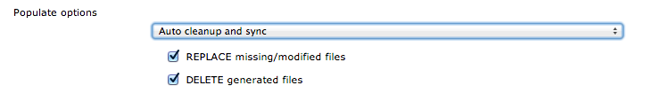 Automatic populate