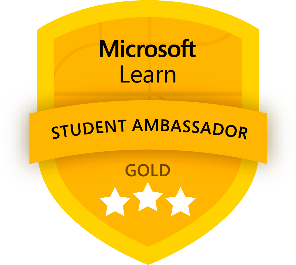 Microsoft Learn Student Ambassador badge