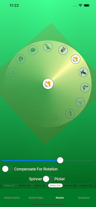 The Third Tab with Rotation Compensation Off