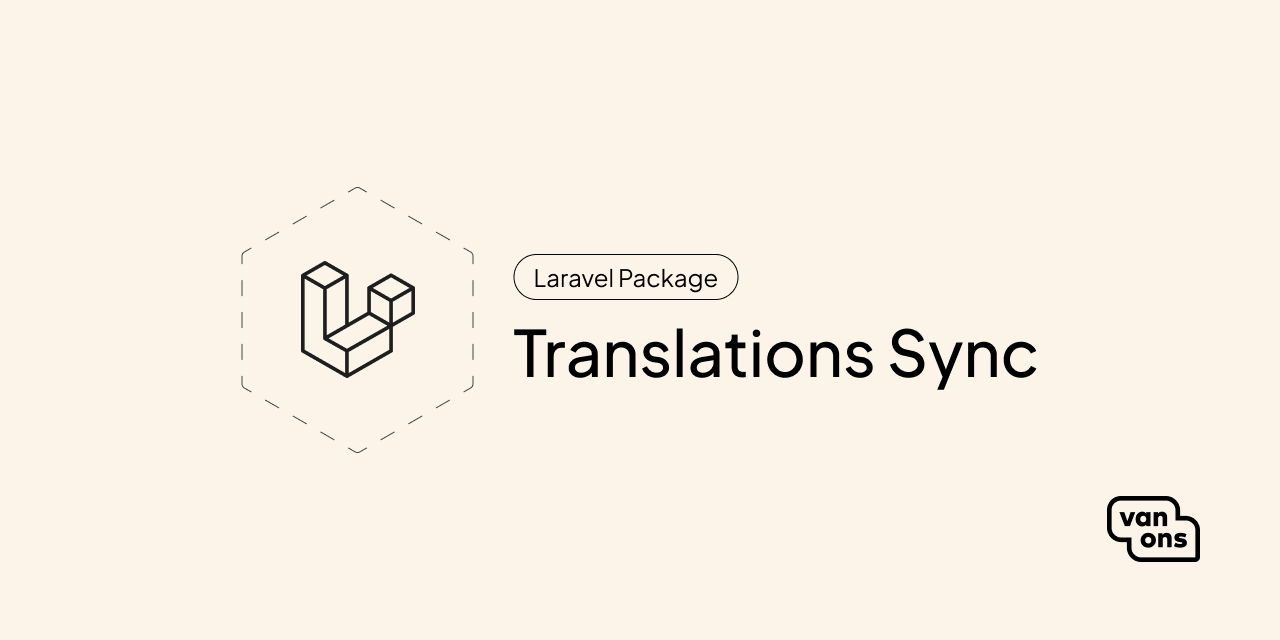 Social card of Laravel Translations Sync