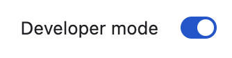 Developer mode