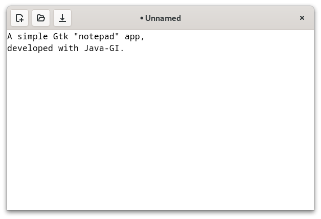 Notepad screenshot