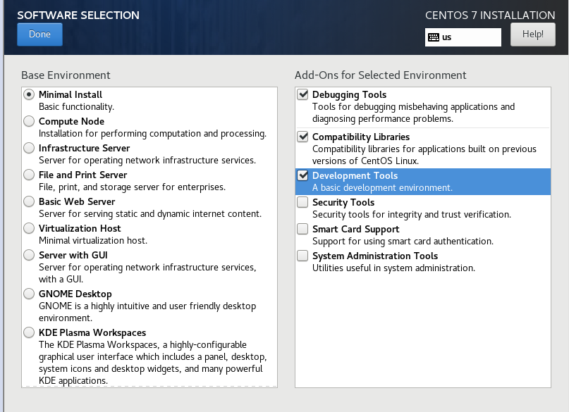 centos install