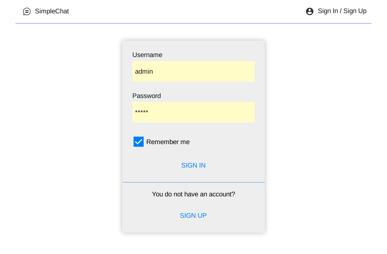 Login page screenshot2