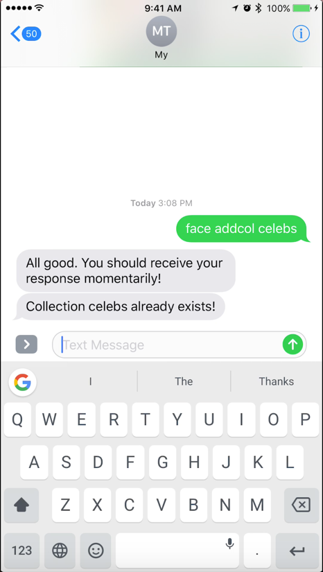 example of adding a collection